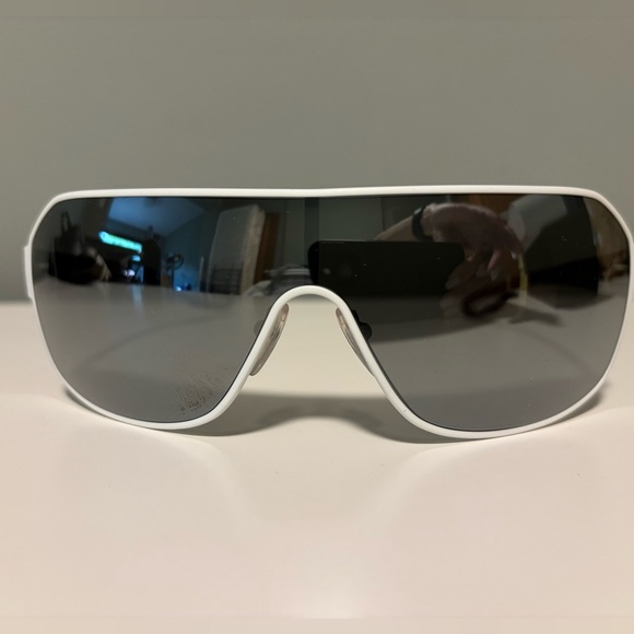 Prada Accessories - PRADA NEW White Mirrored Sunglasses